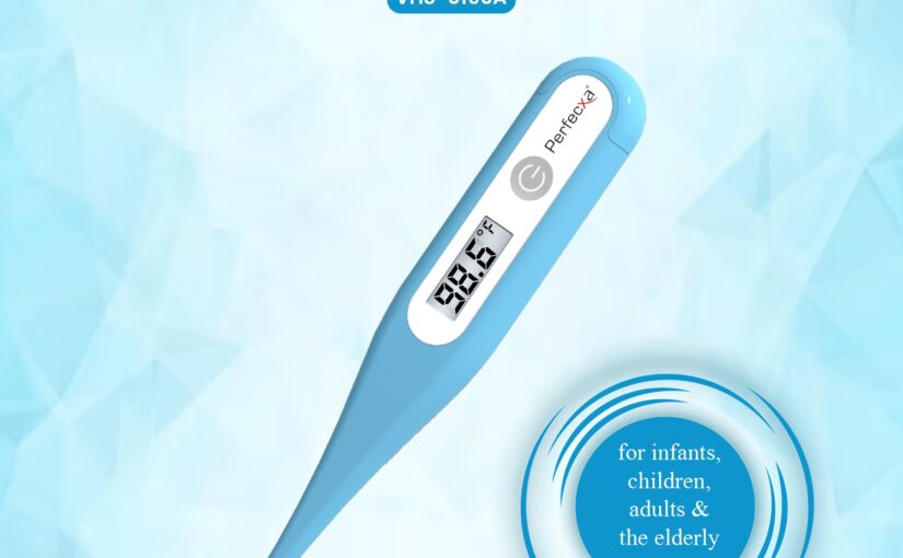 Perfecxa VHS-0190A Digital Thermometer Front View - Zen Enterprise