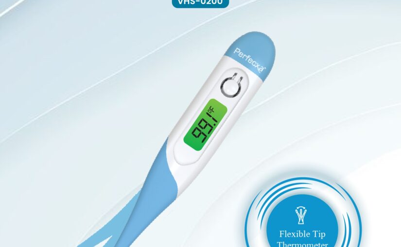 Perfecxa VHS-0200 Digital Flexi Thermometer Front View - Zen Enterprise