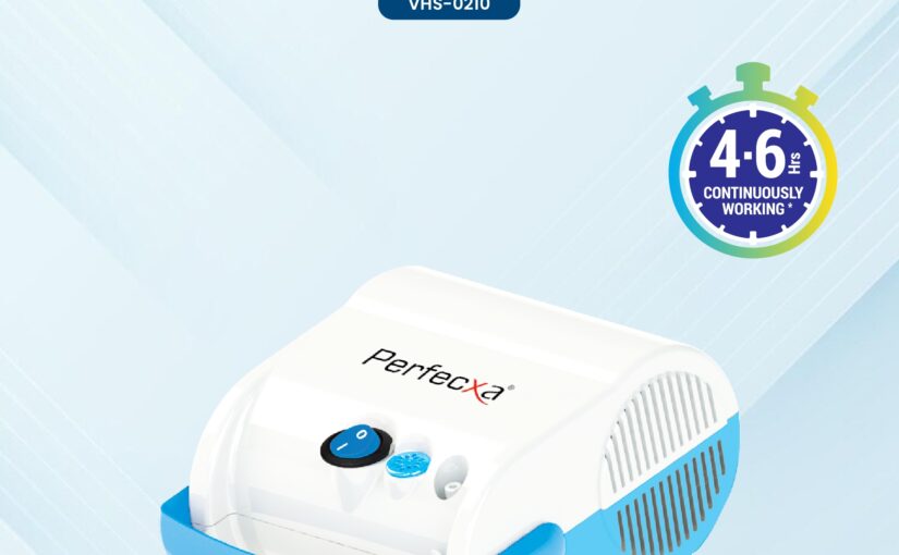 Perfecxa VHS-0210 Nebulizer Piston Compressor Front View - Zen Enterprise